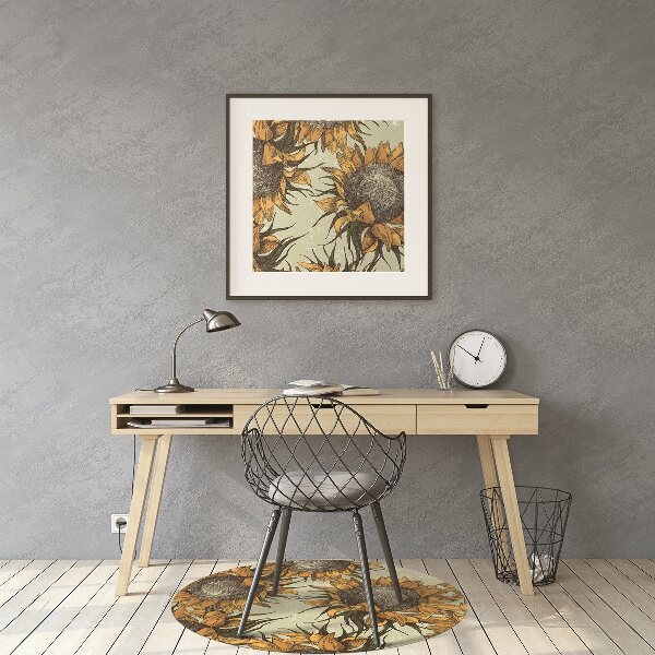 Tapis fauteuil bureau do biura Tournesols rétro