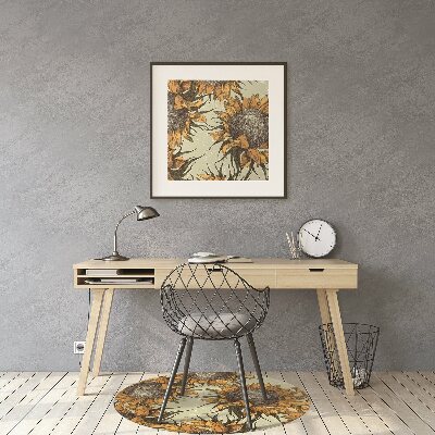 Tapis fauteuil bureau do biura Tournesols rétro