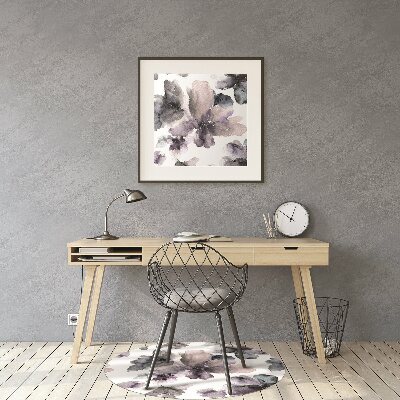 Tapis bureau Fleurs sombres