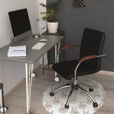 Tapis pour chaise de bureau Des lapins croquis