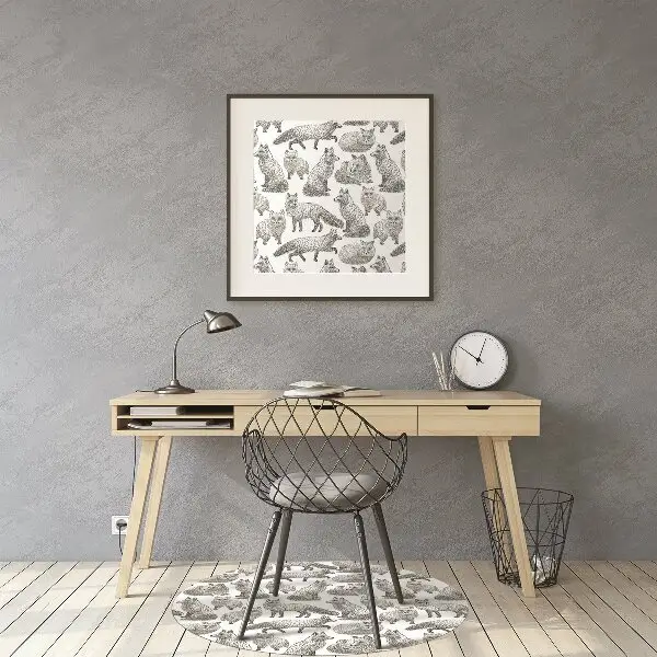 Tapis fauteuil bureau do biura Renards esquissés