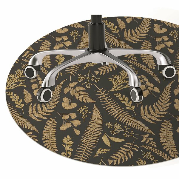 Tapis pour chaise de bureau Fougère d'or