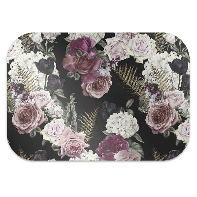 Tapis pour chaise de bureau Fleurs romantiques