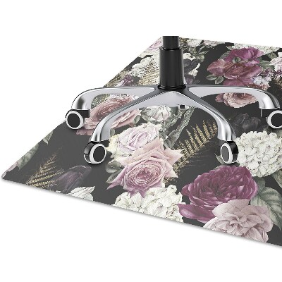 Tapis pour chaise de bureau Fleurs romantiques