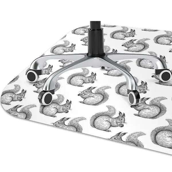 Tapis pour chaise de bureau Modèle d'écureuil