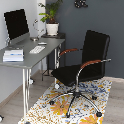 Tapis pour chaise de bureau Prairie pastel