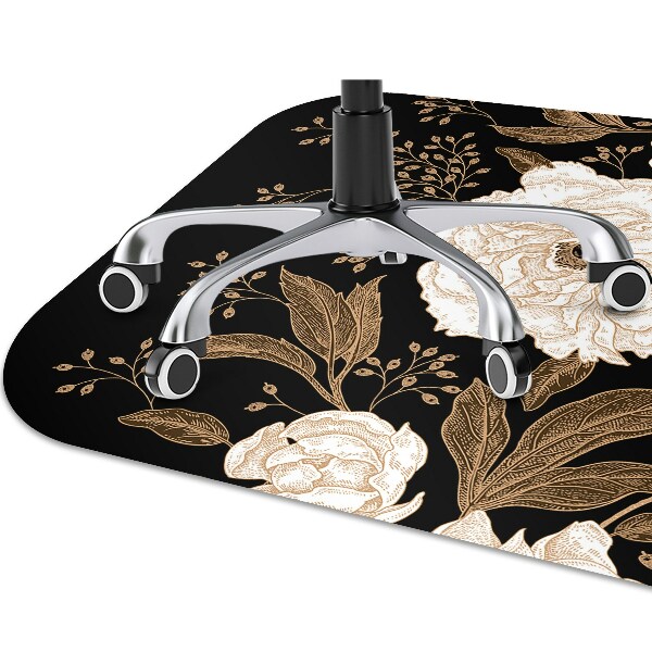 Tapis pour chaise de bureau Roses de style rétro