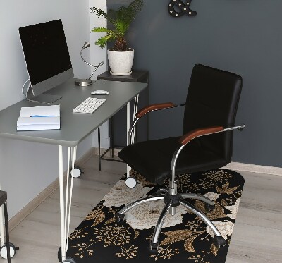 Tapis pour chaise de bureau Roses de style rétro