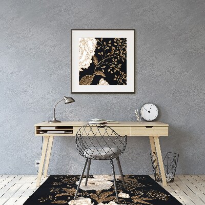 Tapis pour chaise de bureau Roses de style rétro