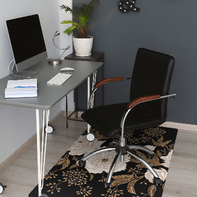 Tapis pour chaise de bureau Roses de style rétro