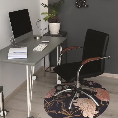 Tapis fauteuil bureau do biura Pivoine avec un oiseau