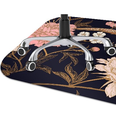 Tapis fauteuil bureau do biura Pivoine avec un oiseau