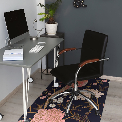 Tapis fauteuil bureau do biura Pivoine avec un oiseau