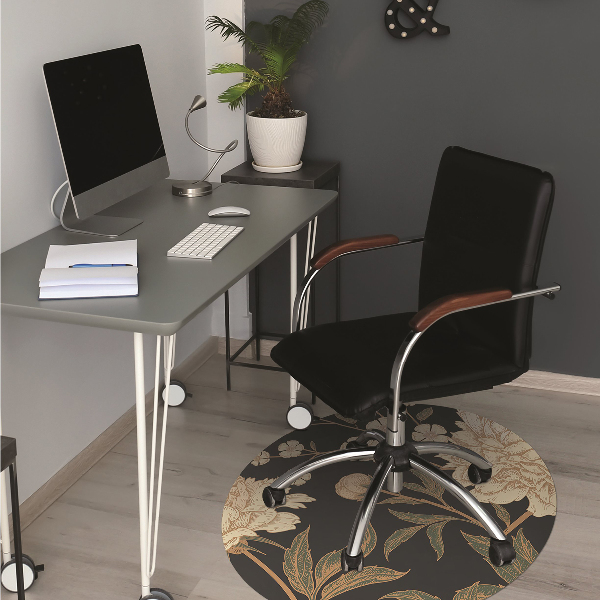 Tapis bureau Pivoine blanche