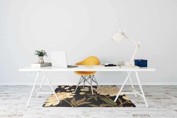 Tapis bureau Pivoine blanche