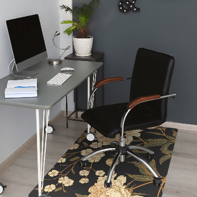 Tapis bureau Pivoine blanche