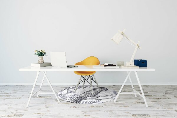 Tapis fauteuil bureau do biura Perroquet esquissé