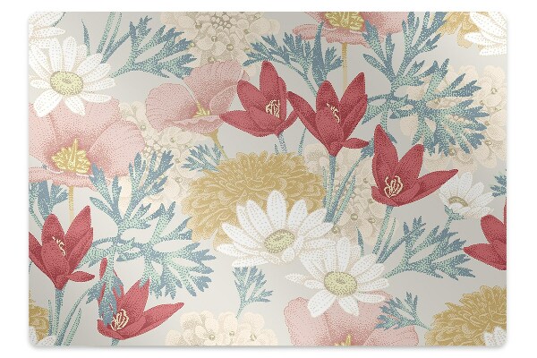 Tapis de chaise de bureau Fleurs de printemps