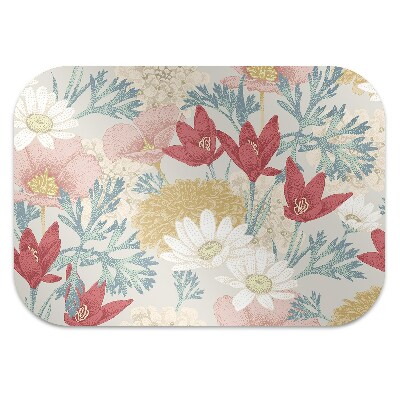 Tapis de chaise de bureau Fleurs de printemps