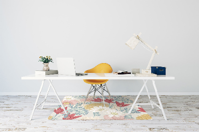 Tapis de chaise de bureau Fleurs de printemps