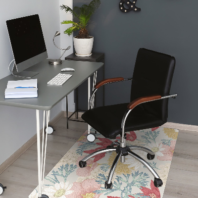 Tapis de chaise de bureau Fleurs de printemps