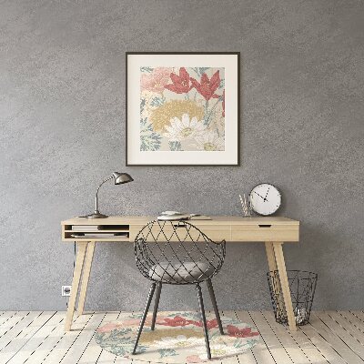 Tapis de chaise de bureau Fleurs de printemps