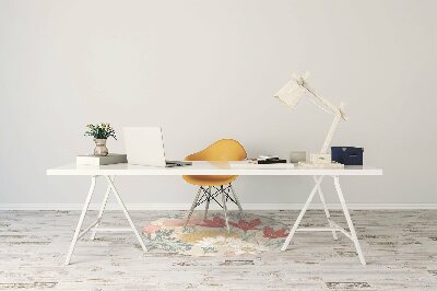 Tapis de chaise de bureau Fleurs de printemps