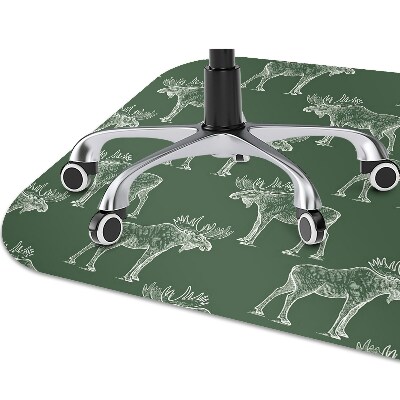 Tapis fauteuil bureau Elk sur un fond vert