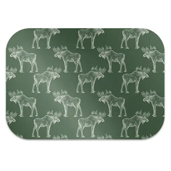 Tapis fauteuil bureau Elk sur un fond vert