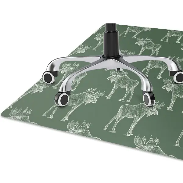Tapis fauteuil bureau Elk sur un fond vert
