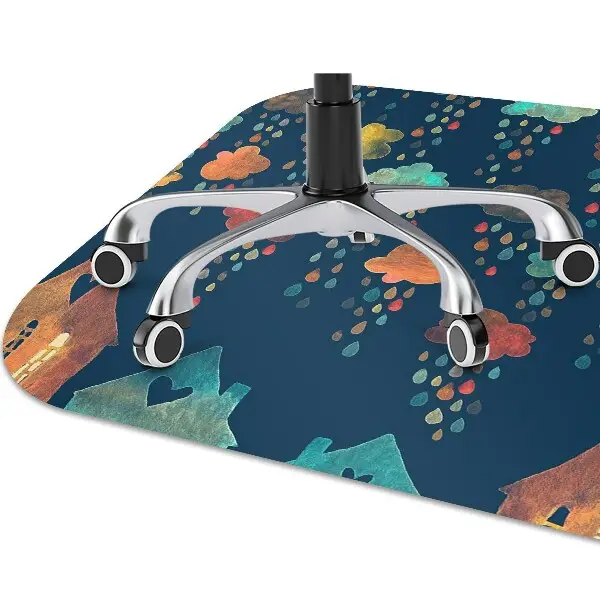 Tapis bureau Maisons colorées
