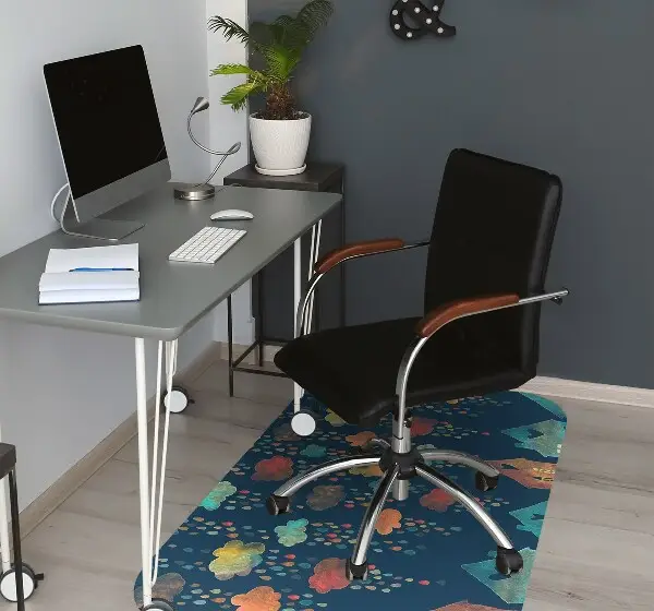 Tapis bureau Maisons colorées
