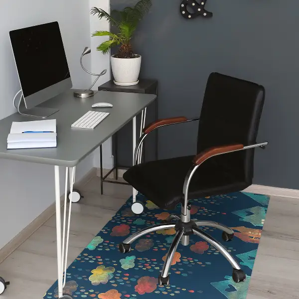Tapis bureau Maisons colorées