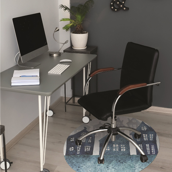 Tapis bureau Ville la nuit