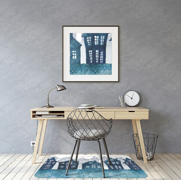 Tapis bureau Ville la nuit