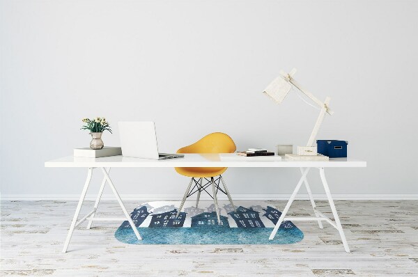 Tapis bureau Ville la nuit