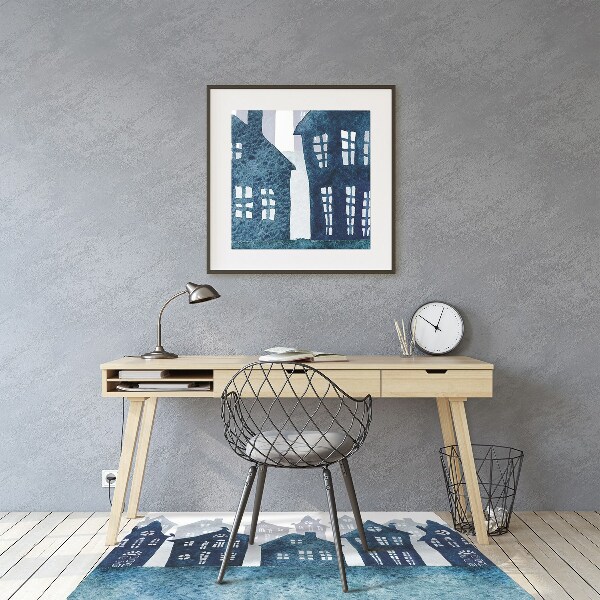 Tapis bureau Ville la nuit