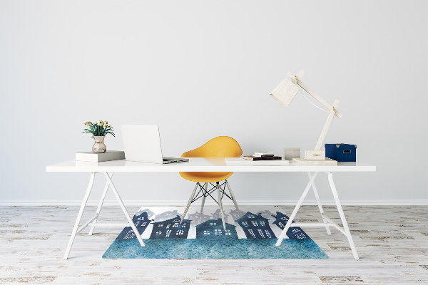Tapis bureau Ville la nuit