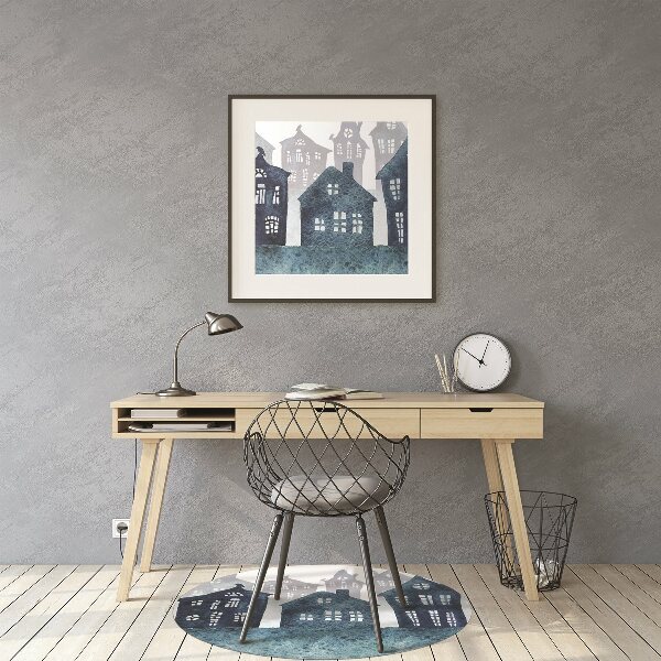 Tapis bureau Ville la nuit