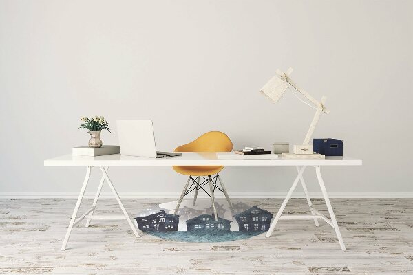 Tapis bureau Ville la nuit