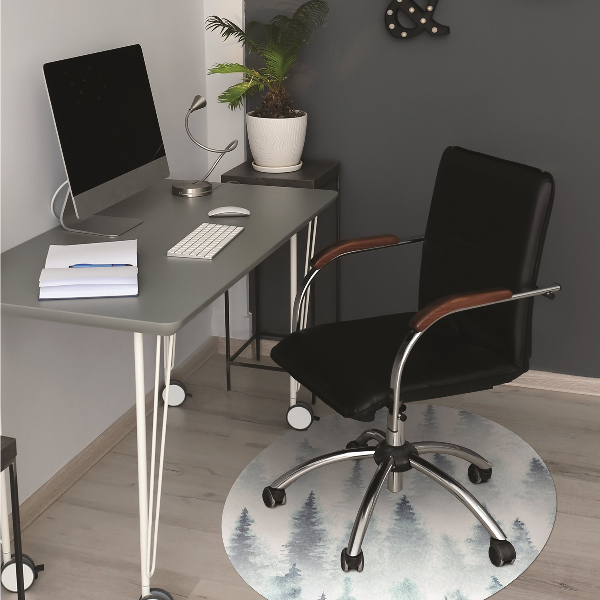 Tapis bureau Forêt brumeuse