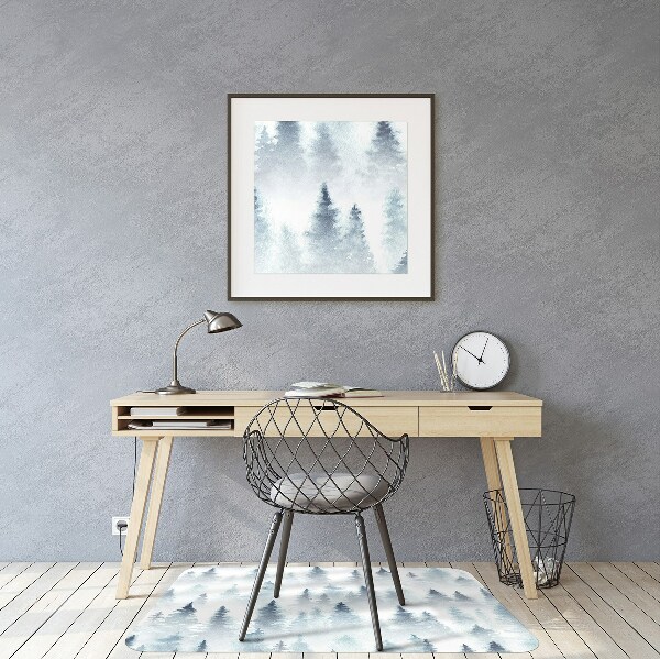 Tapis bureau Forêt brumeuse
