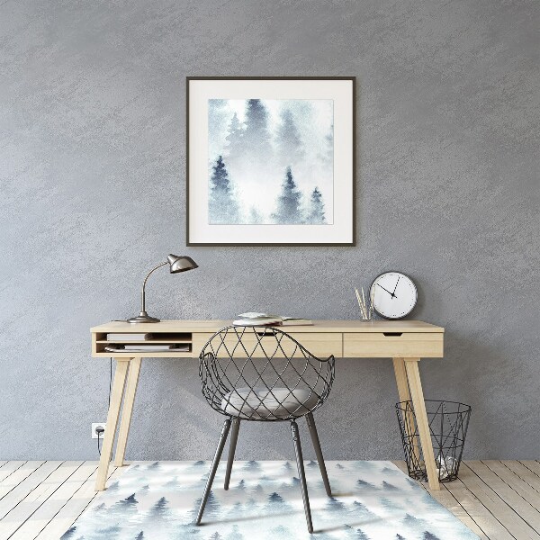 Tapis bureau Forêt brumeuse