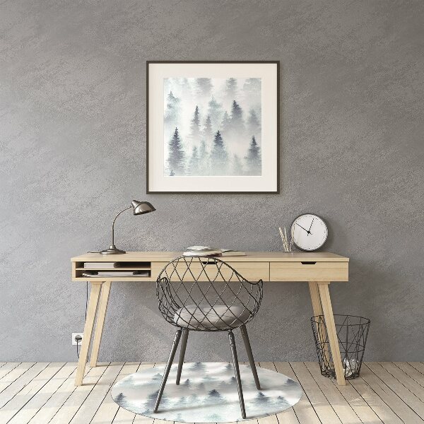 Tapis bureau Forêt brumeuse
