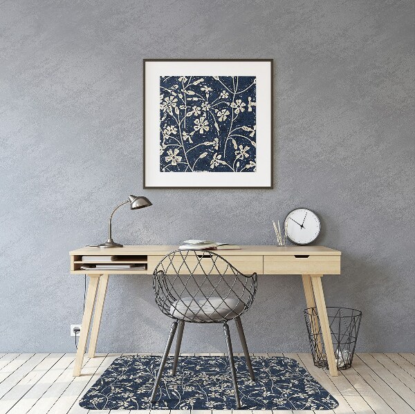 Tapis bureau Motif floral