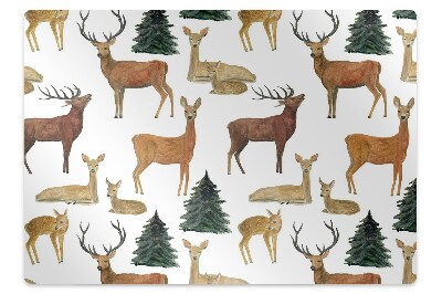 Tapis de chaise de bureau Cerf