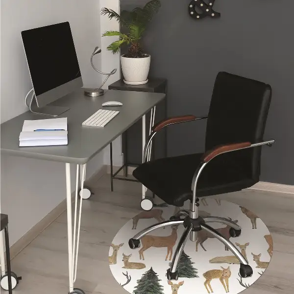 Tapis de chaise de bureau Cerf