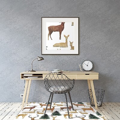 Tapis de chaise de bureau Cerf