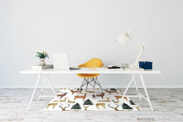 Tapis de chaise de bureau Cerf
