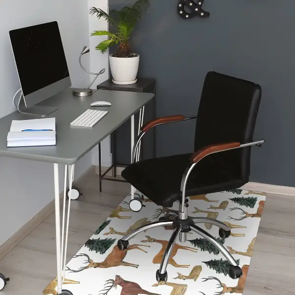 Tapis de chaise de bureau Cerf